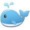 Spouting Whale emoji on Samsung